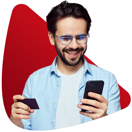 Hombre con celular